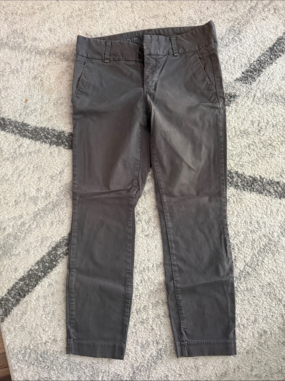 J. Crew Slim Chinos in Dark Gray